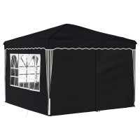 Produktbild för Pop-up Partytält 288 x 288 x 245 cm Antracit Oxford Tyg
