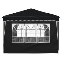 Produktbild för Pop-up Partytält 288 x 288 x 245 cm Antracit Oxford Tyg