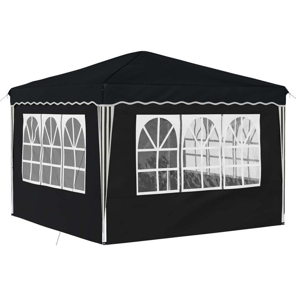 Produktbild för Pop-up Partytält 288 x 288 x 245 cm Antracit Oxford Tyg