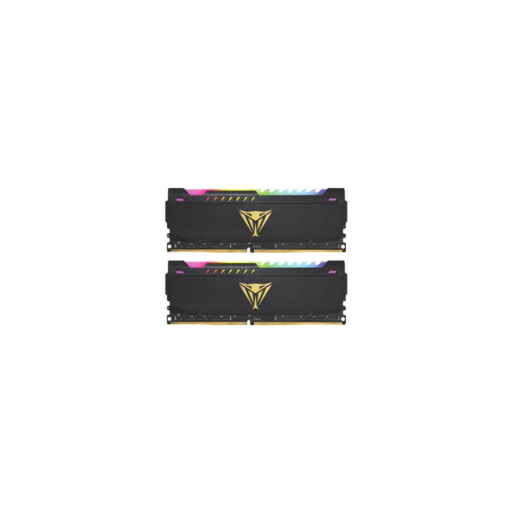 Produktbild för Patriot Viper Steel RGB - DDR4 - sats - 32 GB: 2 x 16 GB - DIMM 288-pin / PC4-28800 - ej buffrad