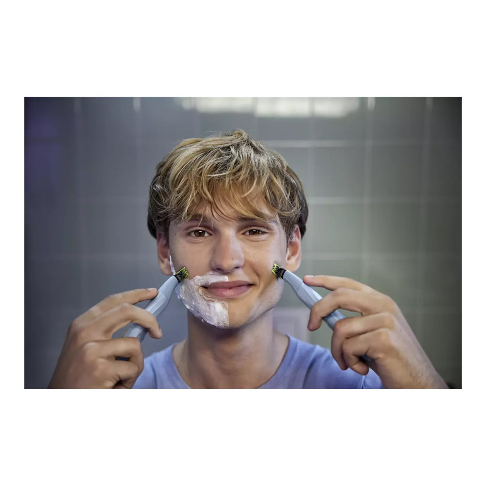 Produktbild för Philips OneBlade 1st Shave QP1324 - trimmer - himmelsblå