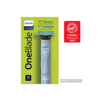 Produktbild för Philips OneBlade 1st Shave QP1324 - trimmer - himmelsblå