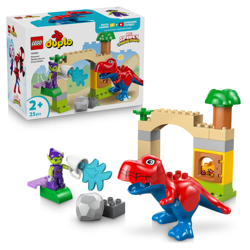 Produktbild för LEGO® DUPLO® 10463 Dinosaurus Spidey-Rex vs. Zelený goblin
