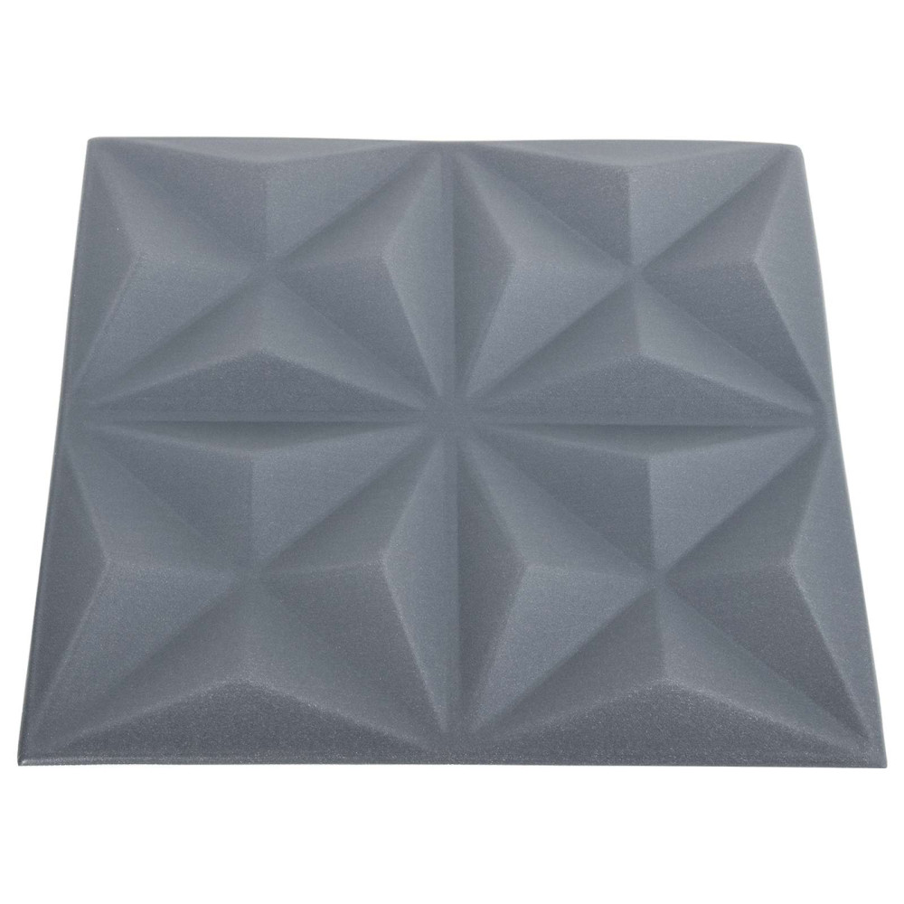 Produktbild för Väggpaneler 48 pcs Origami Grå 50 x 50 cm XPS Skum