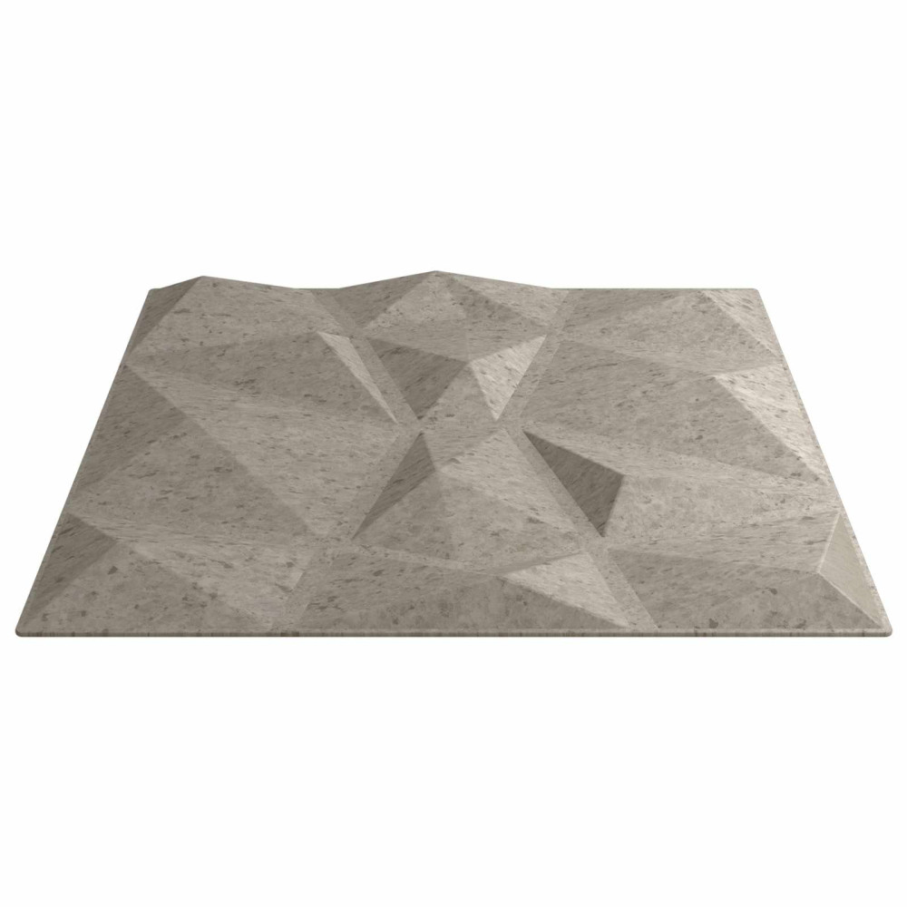 Produktbild för Väggpaneler 24 pcs Betonggrå 50 x 50 cm XPS Skum