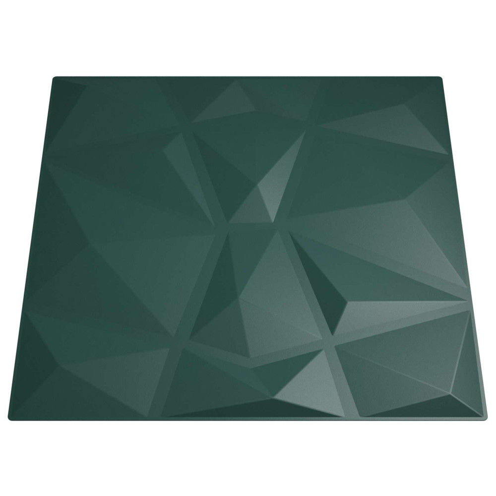 Produktbild för Väggpaneler 48 pcs Grön 50 x 50 cm XPS Skum