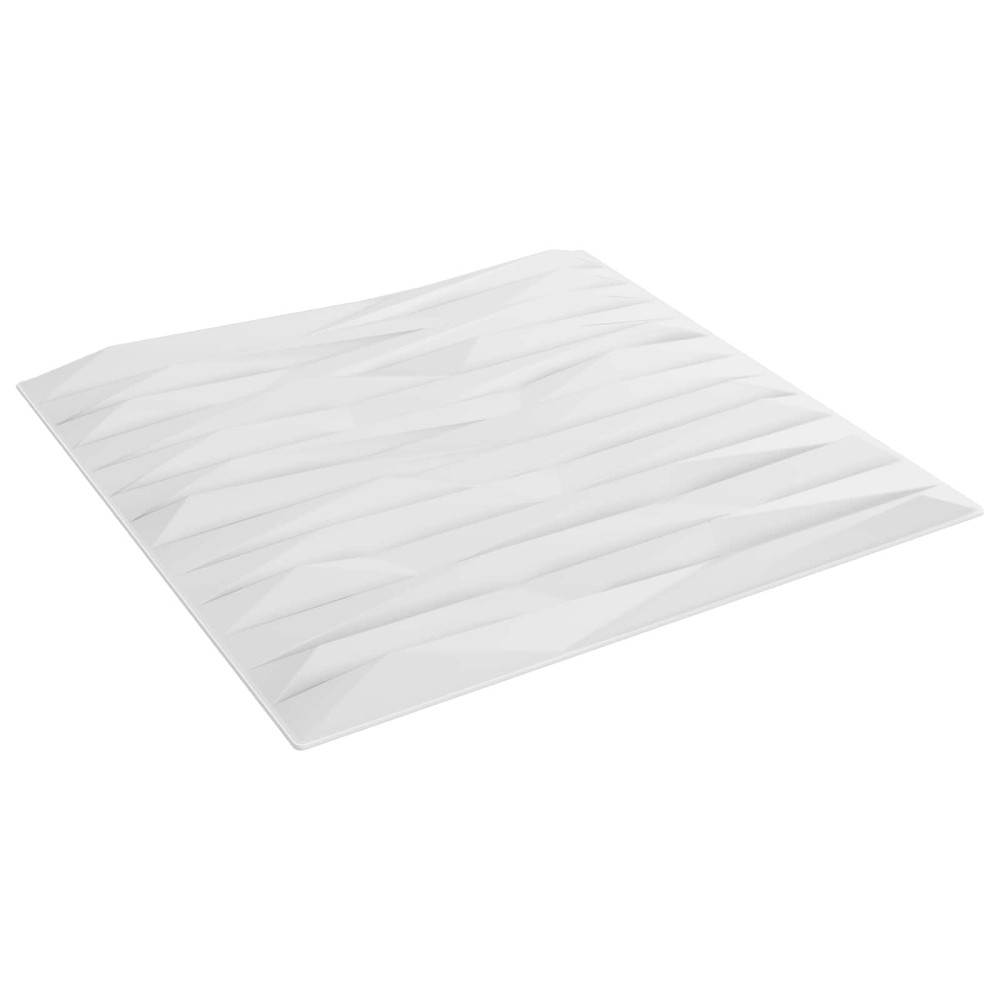 Produktbild för Väggpaneler 48 pcs Vit Sten 50 x 50 cm XPS Skum