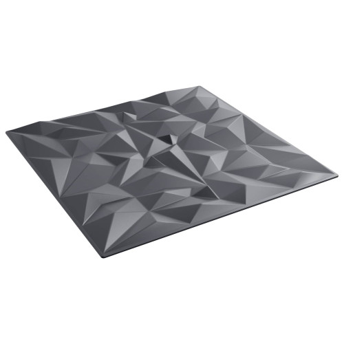 vidaXL Väggpaneler 48 pcs Amethyst Grå 50 x 50 cm XPS Skum