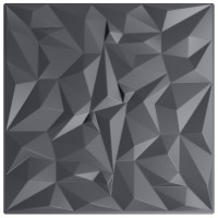 Produktbild för Väggpaneler 48 pcs Amethyst Grå 50 x 50 cm XPS Skum