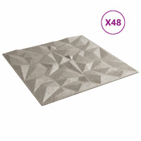 Produktbild för Väggpaneler 48 pcs Amethyst Betong 50 x 50 cm XPS Skum