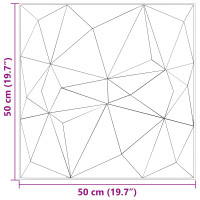 Produktbild för Väggpaneler 12 pcs Diamond Betong 50 x 50 cm XPS Skum