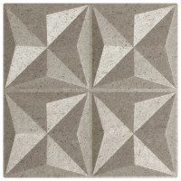 Produktbild för Väggpaneler 12 pcs Origami Betong 50 x 50 cm XPS Skum