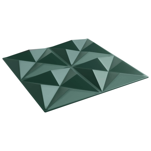 vidaXL Väggpaneler 24 pcs Origami Grön 50 x 50 cm XPS Skum