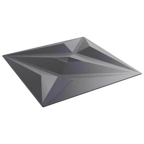 vidaXL Väggpaneler Stjärna 48 pcs Star Grå 50 x 50 cm XPS Skum