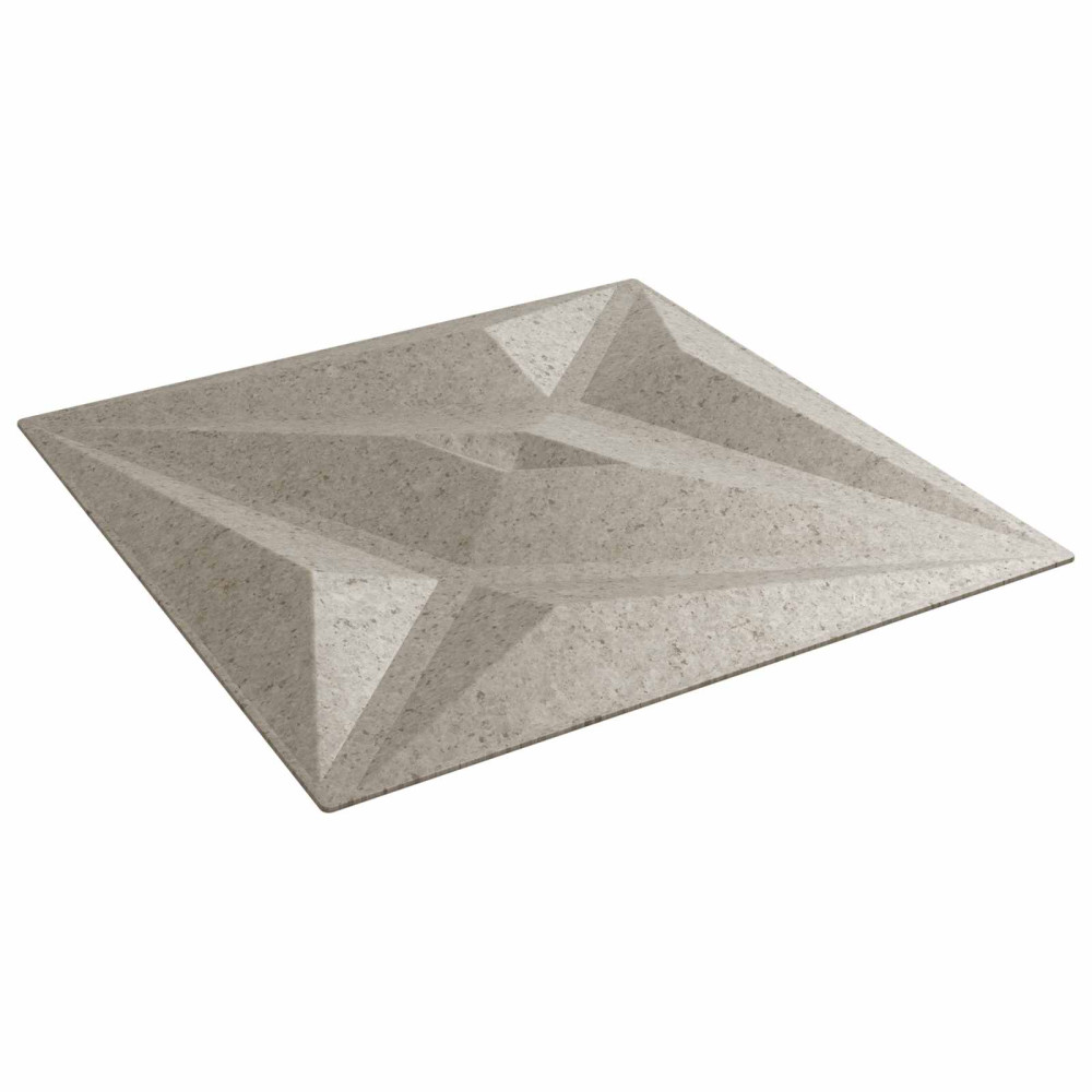 Produktbild för Väggpaneler Stjärna 12 pcs Star Betong 50 x 50 cm XPS Skum