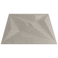 Produktbild för Väggpaneler Stjärna 12 pcs Star Betong 50 x 50 cm XPS Skum