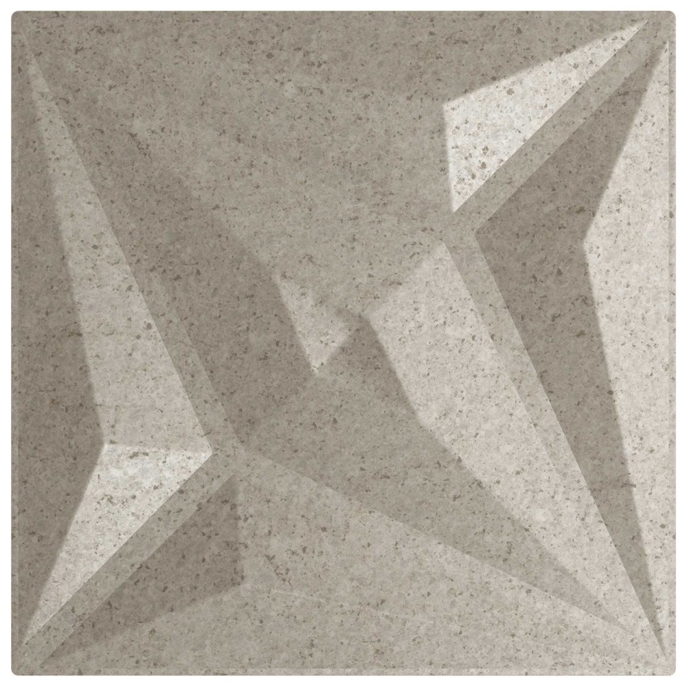 Produktbild för Väggpaneler Stjärna 24 pcs Star Betong 50 x 50 cm XPS Skum
