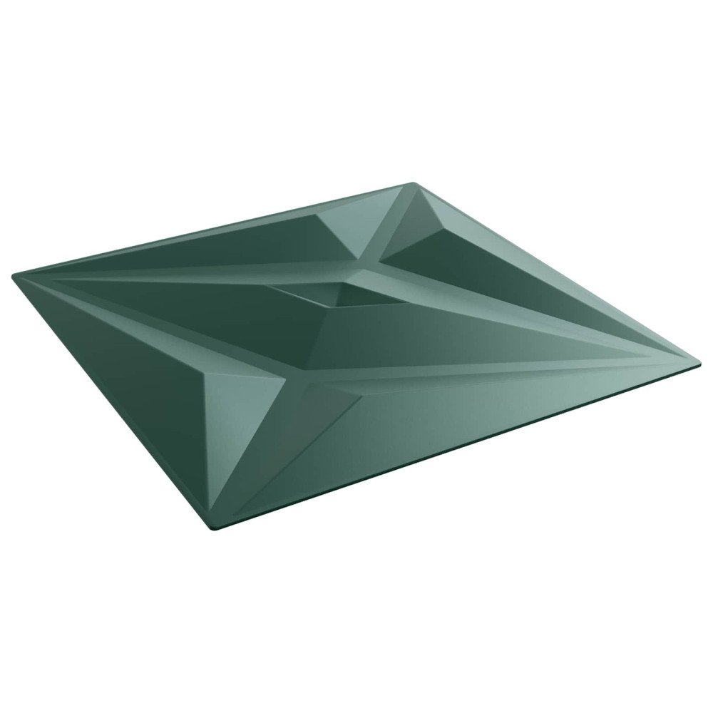 Produktbild för Väggpaneler Stjärna 24 pcs Star Grön 50 x 50 cm XPS Skum