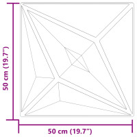 Produktbild för Väggpaneler Stjärna 24 pcs Star Grön 50 x 50 cm XPS Skum