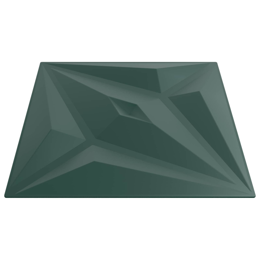 Produktbild för Väggpaneler Stjärna 48 pcs Star Grön 50 x 50 cm XPS Skum