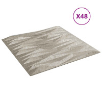 Produktbild för Väggpaneler 48 pcs Stone Betong 50 x 50 cm XPS Skum