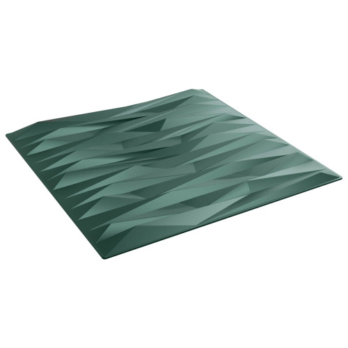 vidaXL Väggpaneler 12 pcs Stone Grön 50 x 50 cm XPS Skum