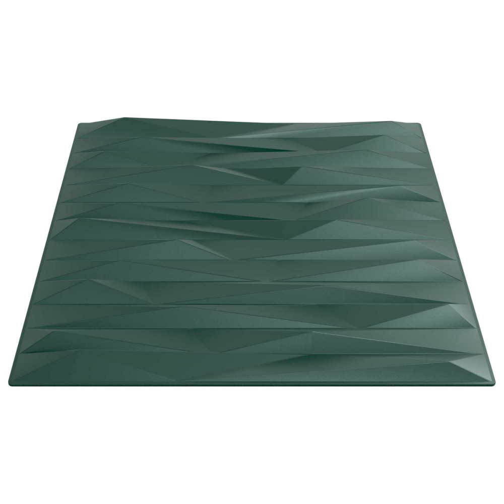 Produktbild för Väggpaneler 12 pcs Stone Grön 50 x 50 cm XPS Skum