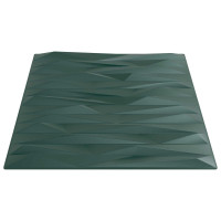 Produktbild för Väggpaneler 24 pcs Stone Grön 50 x 50 cm XPS Skum