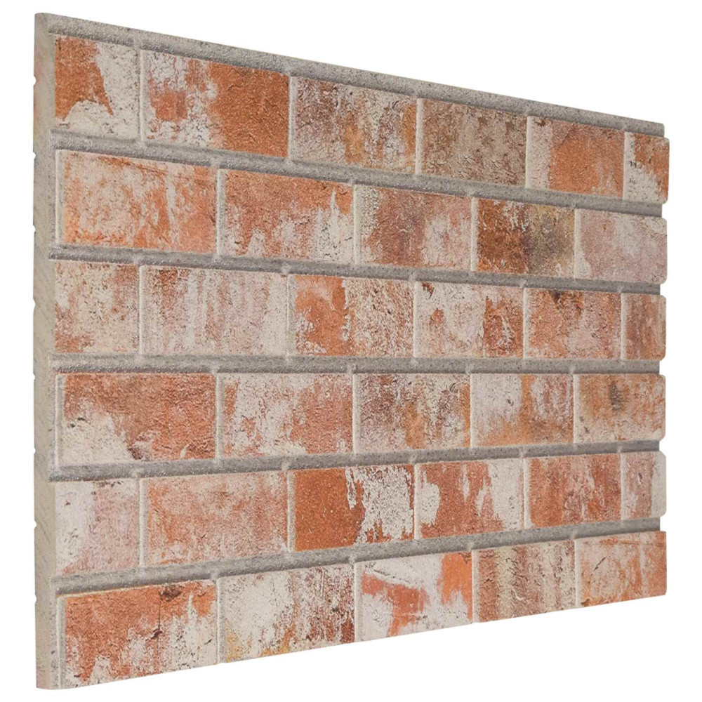 Produktbild för Väggpaneler 10 pcs Orange 100 x 50 cm EPS Skum