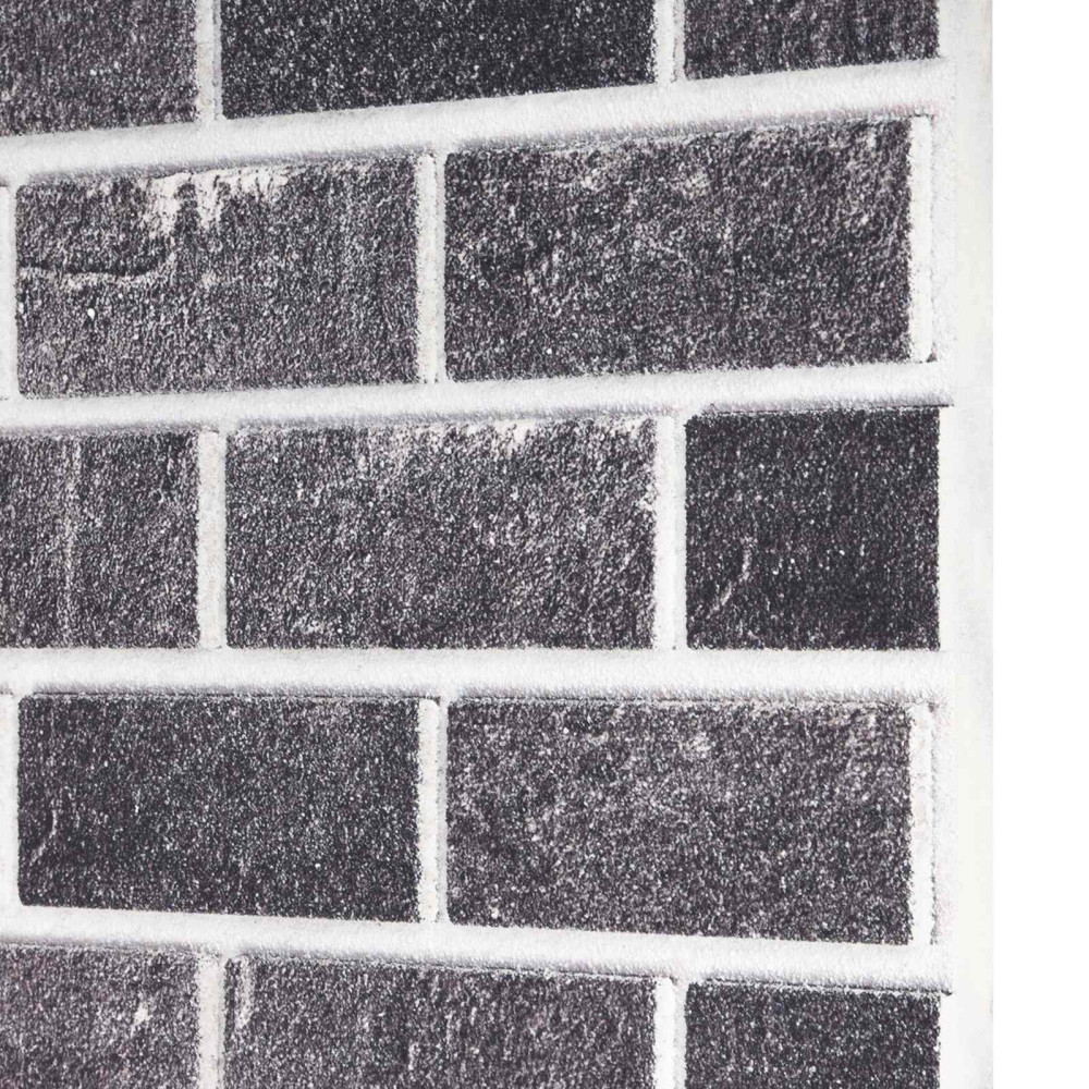 Produktbild för Väggpaneler 10 pcs Svart och Grå 100 x 50 cm EPS Skum