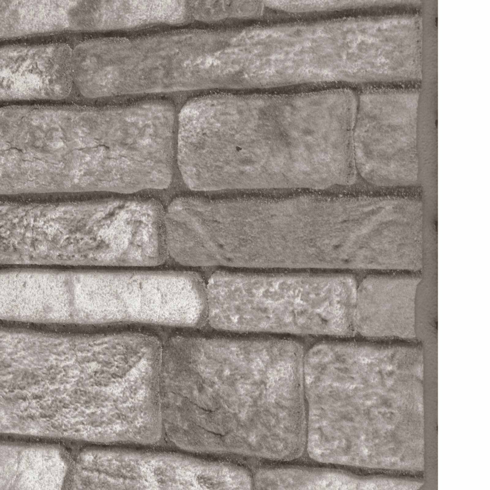 Produktbild för Väggpaneler 10 pcs Mörkgrå 100 x 50 cm EPS Skum