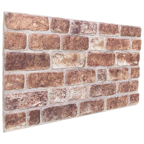 vidaXL Väggpaneler 10 pcs Brun 100 x 50 cm EPS Skum