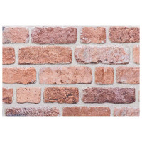 Produktbild för Väggpaneler 10 pcs Röd 100 x 50 cm EPS Skum