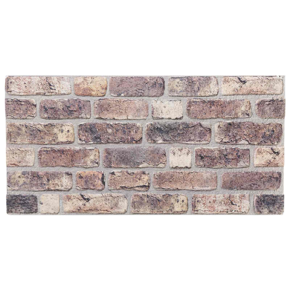Produktbild för Väggpaneler 10 pcs Mörkbrun 100 x 50 cm EPS Skum