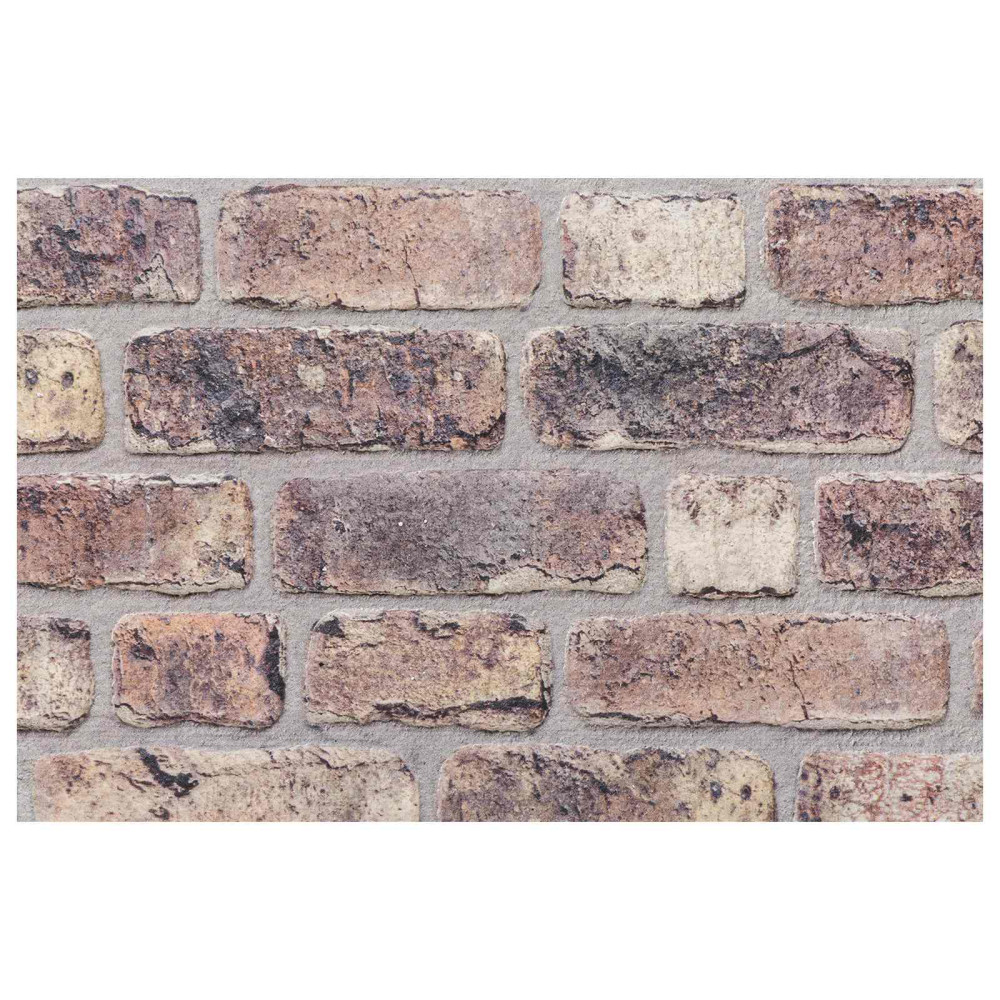 Produktbild för Väggpaneler 10 pcs Mörkbrun 100 x 50 cm EPS Skum