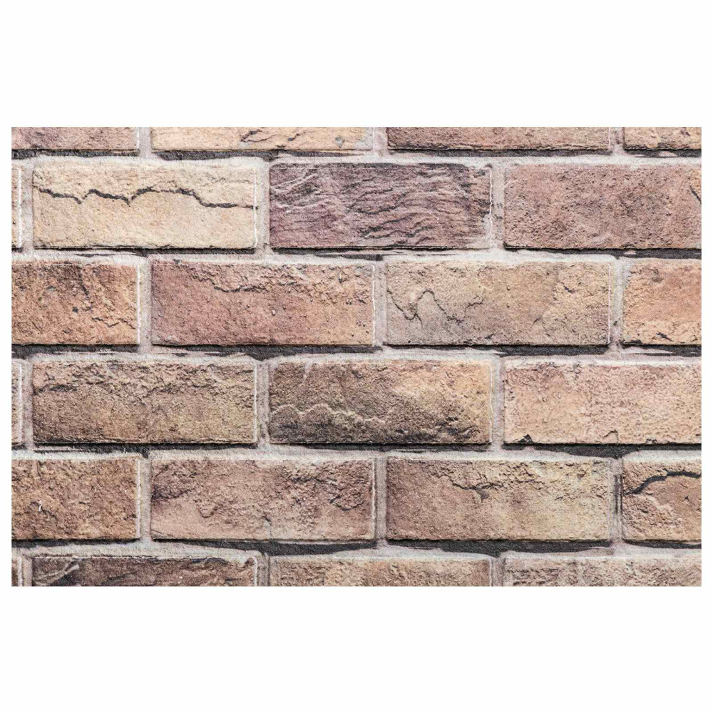 Produktbild för Väggpaneler 10 pcs Brun och Grå 100 x 50 cm EPS Skum