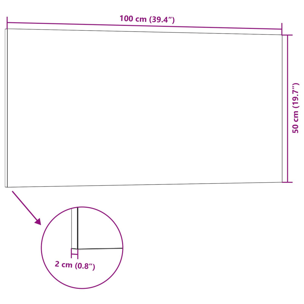 Produktbild för Väggpaneler 10 pcs Brun och Grå 100 x 50 cm EPS Skum