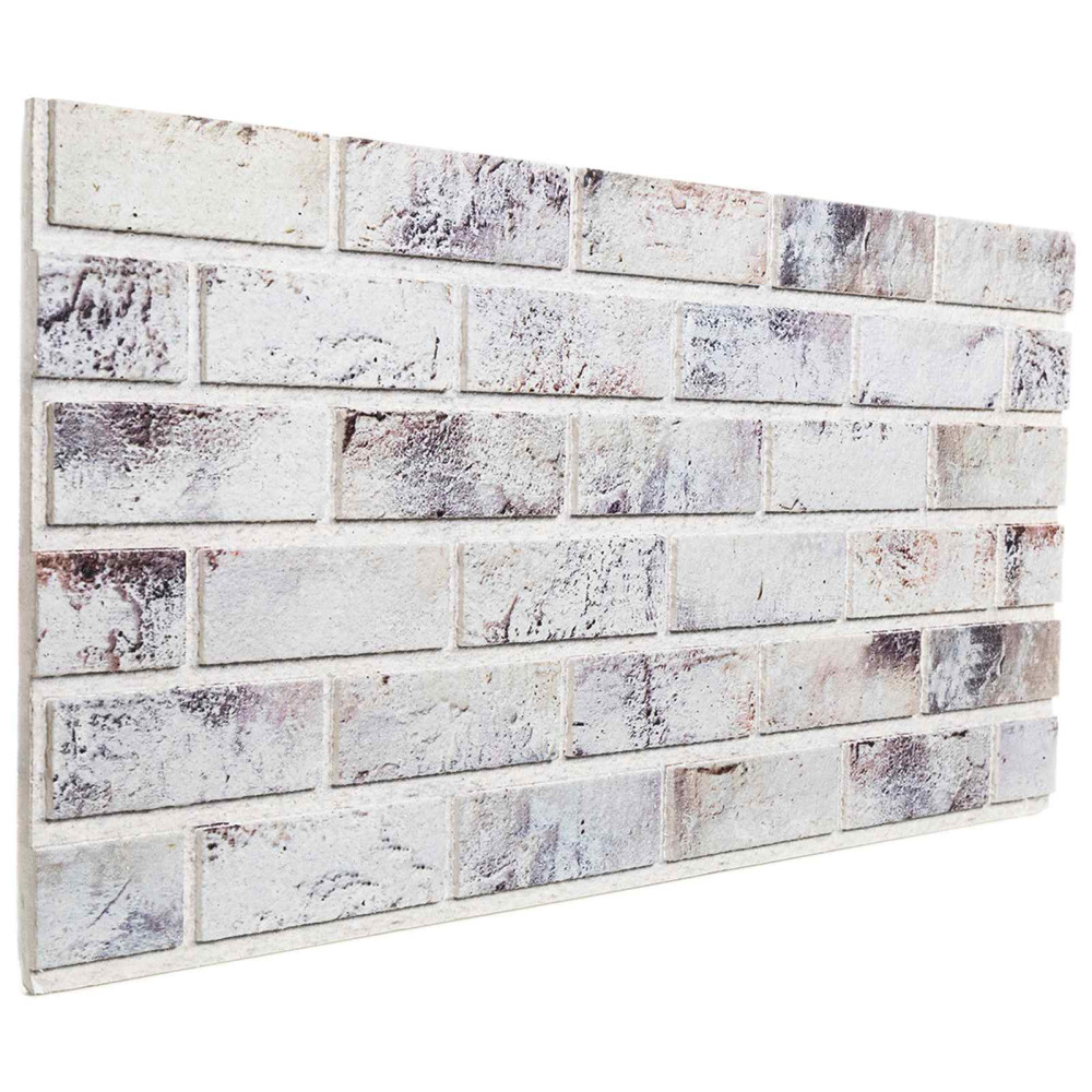 Produktbild för Väggpaneler 10 pcs Ljusgrå och svart 100 x 50 cm EPS Skum