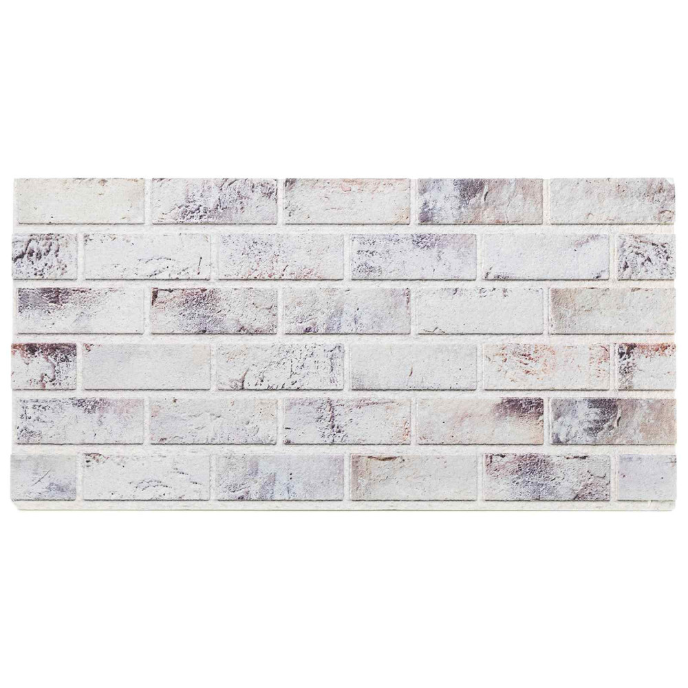 Produktbild för Väggpaneler 10 pcs Ljusgrå och svart 100 x 50 cm EPS Skum