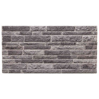 Produktbild för Väggpaneler 10 pcs Antracit 100 x 50 cm EPS Skum