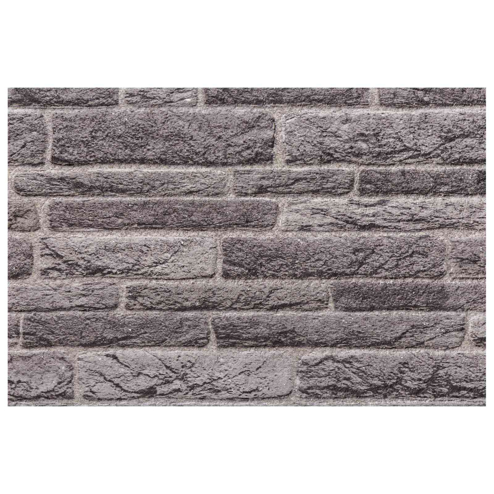 Produktbild för Väggpaneler 10 pcs Antracit 100 x 50 cm EPS Skum