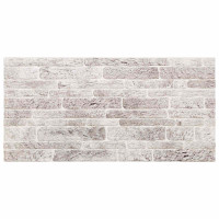 Produktbild för Väggpaneler 10 pcs Ljusgrå och vit. 100 x 50 cm EPS Skum