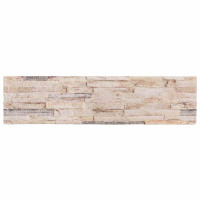 Produktbild för Väggpaneler 10 pcs Vit och röd 100 x 25 cm EPS Skum