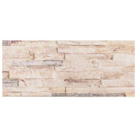 Produktbild för Väggpaneler 10 pcs Vit och röd 100 x 25 cm EPS Skum