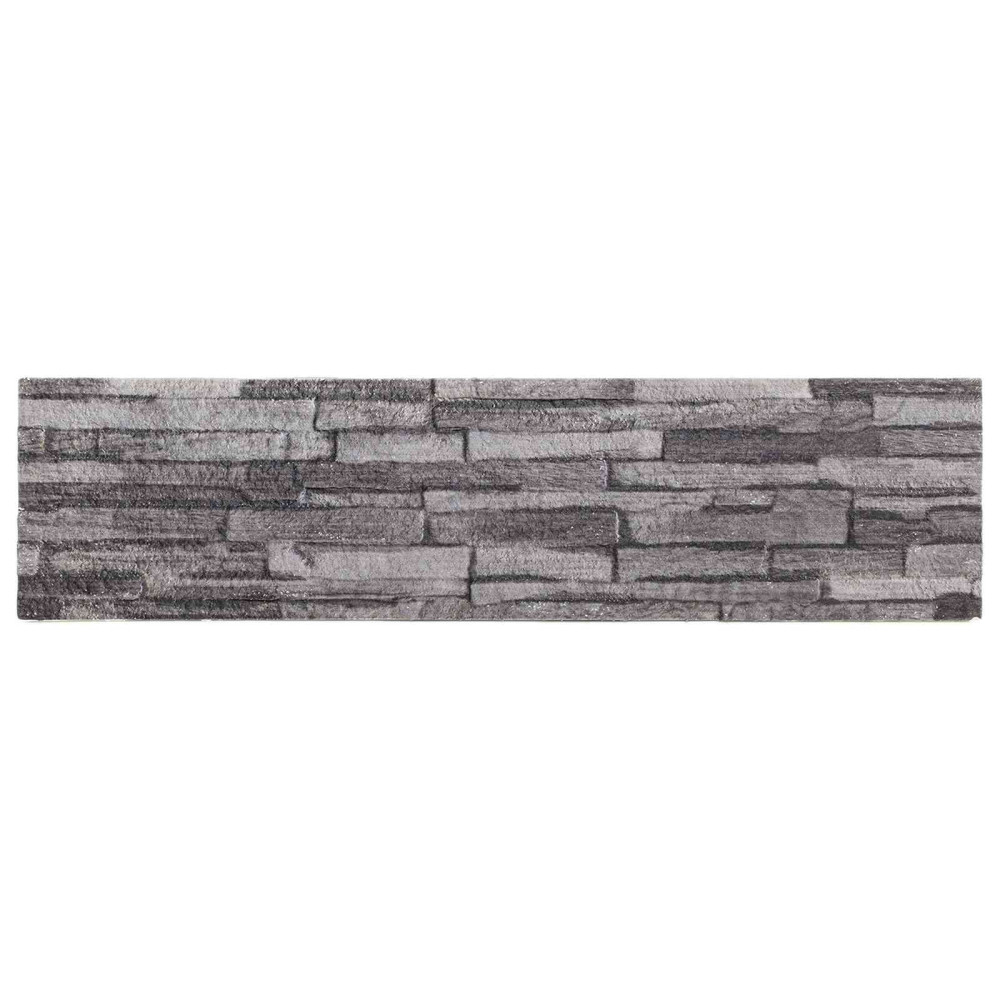 Produktbild för Väggpaneler 10 pcs Antracit 100 x 25 cm EPS Skum