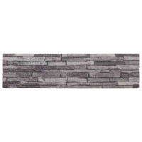 Produktbild för Väggpaneler 10 pcs Antracit 100 x 25 cm EPS Skum