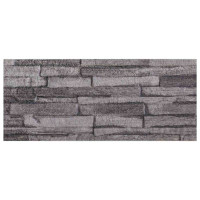 Produktbild för Väggpaneler 10 pcs Antracit 100 x 25 cm EPS Skum