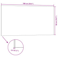 Produktbild för Väggpaneler 5 pcs Brun 100 x 50 cm EPS Skum