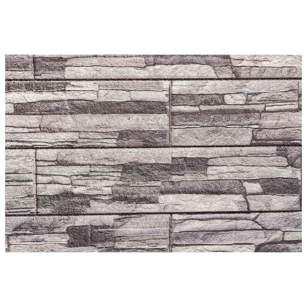 Produktbild för Väggpaneler 10 pcs Mörkgrå och Ljusgrå 100 x 50 cm EPS Skum