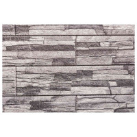 Produktbild för Väggpaneler 10 pcs Mörkgrå och Ljusgrå 100 x 50 cm EPS Skum